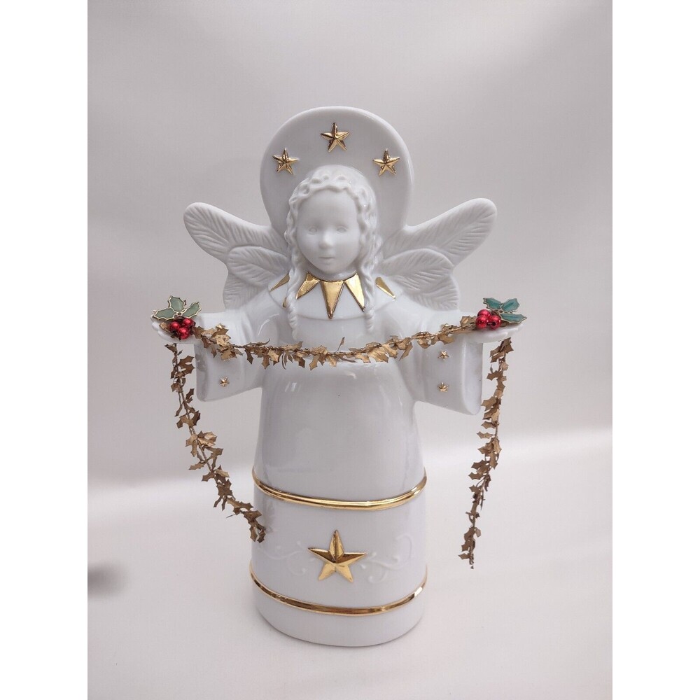 Vintage 2002 Hallmark Ceramic Christmas Angel Accent Decor